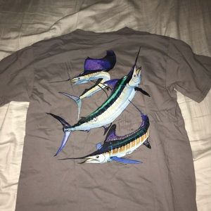 Guy Harvey short sleeve grey shirt